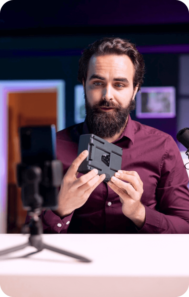 User interface showing AI chat bot settings and persona details, with a toggle switch turned on.